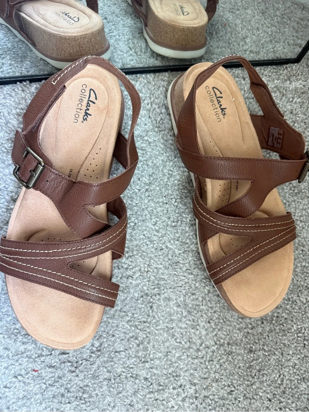 Clarks Collection Adjustable Sandals - Brynn Step